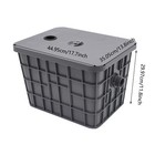 50l Grease Trap Interceptor Oil-water Separator Restaurant Kitchen Under Sink