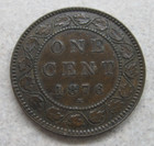 1876h Canada One Cent Victoria