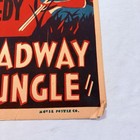 1933 Broadway To The Jungle Original 14x22 Window Movie Poster Myrna Kennedy