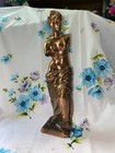 Vintage Bronze Venus De Milo Statue Figurine Greek Aphrodite Goddess Sculpture
