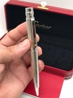 Cartier Ballpoint Pen Santos Silver Trim Luxury 2026 Full Box Gift New Set Boxed