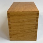  Vintage Wood Recipe Card Box Empty 5 75    X 3 75    X 4 24   