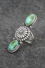 Turquoise   Sterling Silver Ring - Samuel Yellowhair - Size 8