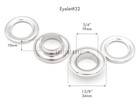 Craftmemore 3 4   19mm  Id Grommets Eyelets With Washers For Clothes  Leather   