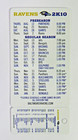 2010 Baltimore Ravens     season Schedule Credit Card Plus Fobs Sponsor Light Beer