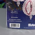 Sulyn Pink Princess Bead   Sequin Christmas Ornament Kit 206-a Nos Usa  
