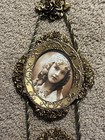 Vtg Ornate Victorian Style Gold Tone Hanging Picture Frames 3 5    X 2 75    Photos