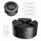 Universal Car Rubber Cross Slotted Jack Pad Adapter Guard Floor For Pinch Weld