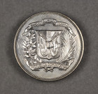 1974 Dominican Republic 25 Centavos Uncirculated