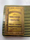 Vintage Advertising Real Estate Insurance J  E  Mergott Brass Ink Blotter