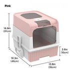 Fully Enclosed Extra Large Drawer-style Cat Litter Box  Odor-proof -quickly