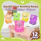 12pack Fidget Toys Squishy    cute Bear Squeeze Ball   Stress Balls For Stress R