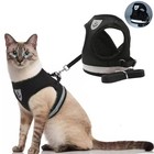 Escape-proof Pet Cat Harness   Leash Set  Adjustable Reflective Mesh Vest