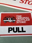Vintage Ap The Original Muffler Shop Advertising Door Decal  Sticker Parts Store