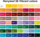 Gouache Paint Set  56 Colors X 30ml Unique Jelly Cup Design In A Carrying Case 