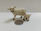 Vtg Miniature Hagen Renaker Sheep Ewe With Lamb Fair Condition Each Missing Leg