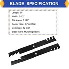 2 Pack Replacement Lawn Mower Mulching Blades For Craftsman Husqvarna Poulan 1