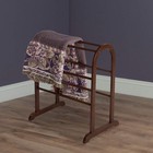 Winsome 94326 Wood Quilt Rack With 6 Rungs  Antique Walnut