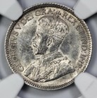 1930 Canada Silver 10 Cents Ngc Ms 62