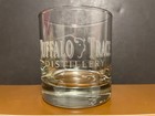 Buffalo Trace Bourbon Etched Rocks Glass     Distillery Logo Whiskey Tumbler