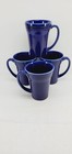 Set 4 Latte Bistro Mug Cup Twilight Blue Fiesta Ware 18 Oz New
