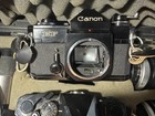 Film Cameras Canon Ef Film And F1 - Set With Lenses  Flash  Filers And Case