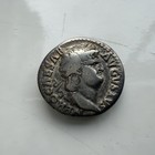 Nero Authentic Silver Denarius 66   67 Ad Rome Mint     Salus Enthroned     Ric 67