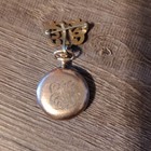 Vintage Pre-1900 Gold Filled Open Face Pocket Watch Monogram 7j Manual Wind