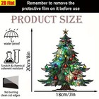 2d Flat Acrylic Enchanting Christmas Tree Suncatcher With Chain 8 