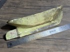 Vintage Hand Carved Wooden Pond Boat Hull Detailed Antique Folk Art 12 Inch