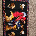 Vintage David Mann Motorcycle Grim Reaper  Tapestry Skulls   Eagles Wall Hanging