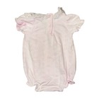 Vtg Sesame Street Pink Hearts Baby Dress 3-6m Lace Trim Infant Cute Retro