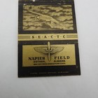 Vintage 1940 s Military Matchbook Cover Postcard Napier Field Dothan Al  Usaf