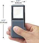 Minibrite 5x Led Lighted Slide Out Pocket Magnifying Glass