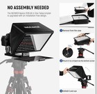 Neewer X12b Aluminum Teleprompter 12  Ipad Tablet Dslr Camera Bluetooth Remote I