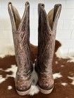 Corral Boots Men   s Brown Leather Western Embroidered Distressed Pull-on Us 9 D