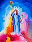 Peter Max  statue Of Liberty  2018 Original Signed Serigraph W  Coa