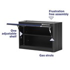 Montezuma Bkmg30201wc 1-door Wall Cabinet  30 5 X 20 125 X 12 In