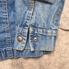 Vintage Lee Denim Shirt Jacket Mens Medium M Blue 70s Usa Workwear Washed Snap