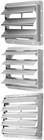 Vent Automatic Shutter Louver Square 19 29 X 19 29 X 2 76 14 96  X 14 96  X 1 38