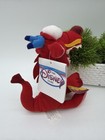 Disney Store Mushu Sound Bean Bag Plush Mulan 1998 Nwt Vintage Red Dragon