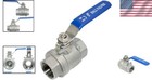 Durable 3 4  Npt Female Stainless Steel Full Port Ball Valve With Ptfe Seals