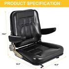 Ergonomic Universal Forklift Seat Adjustable Backrest armrest Heavy Machinery