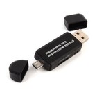 Micro Usb Otg To Usb 2 0 Adapter Sd micro Sd Card Reader With Standard Usb Male