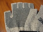 Sheffield Hand Armor Ragg Wool Half Finger Fishing Gloves With Grip Dot Palms