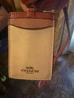 Coach Id Badge Lanyard With Card Slot Horizontal Signature Canvas Holder