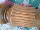 2 Antique Salvage  Oak Wood Post Column  24  X 4-3 4  -free Ship-