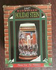 1997 Budweiser Holiday Beer Stein Home For The Holidays In Box W  Coa