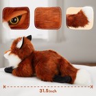 31 5 giant Red Fox Plush Toy 80cm Big Soft Stuffed Animal Fox Body Pillow Gift
