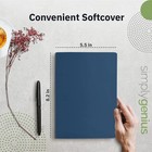A5 Dotted Notebooks - Grid Notebook  92 Pages  8 2  X 5 5   navy  6 Pack 